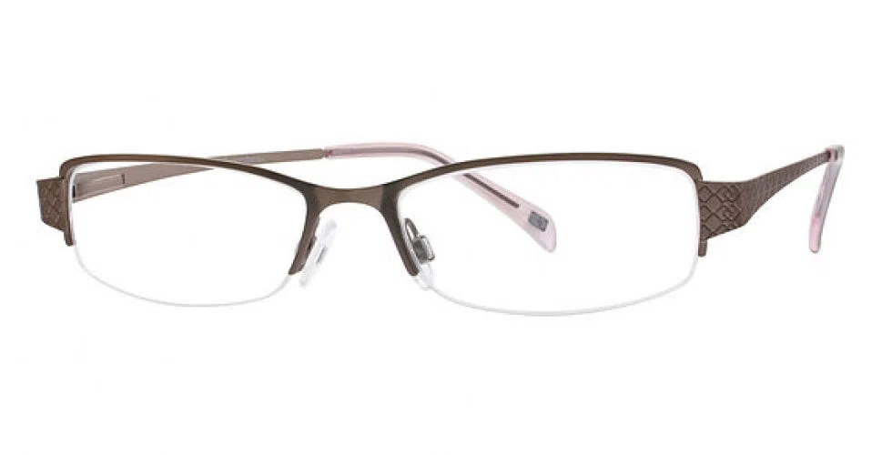 Daisy Fuentes DFClarisa Eyeglasses - Satin Brown - view 3